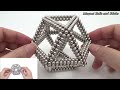 frame cuboctahedron made of magnetic balls uncut version cuboctahedron magnet balls and sticks