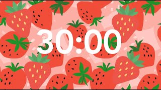 30 Minute Timer - Strawberries