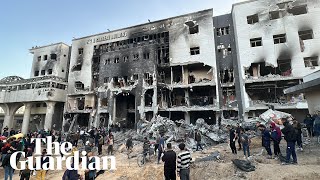 Gaza: al-Shifa hospital in ruins as Israeli forces withdraw
