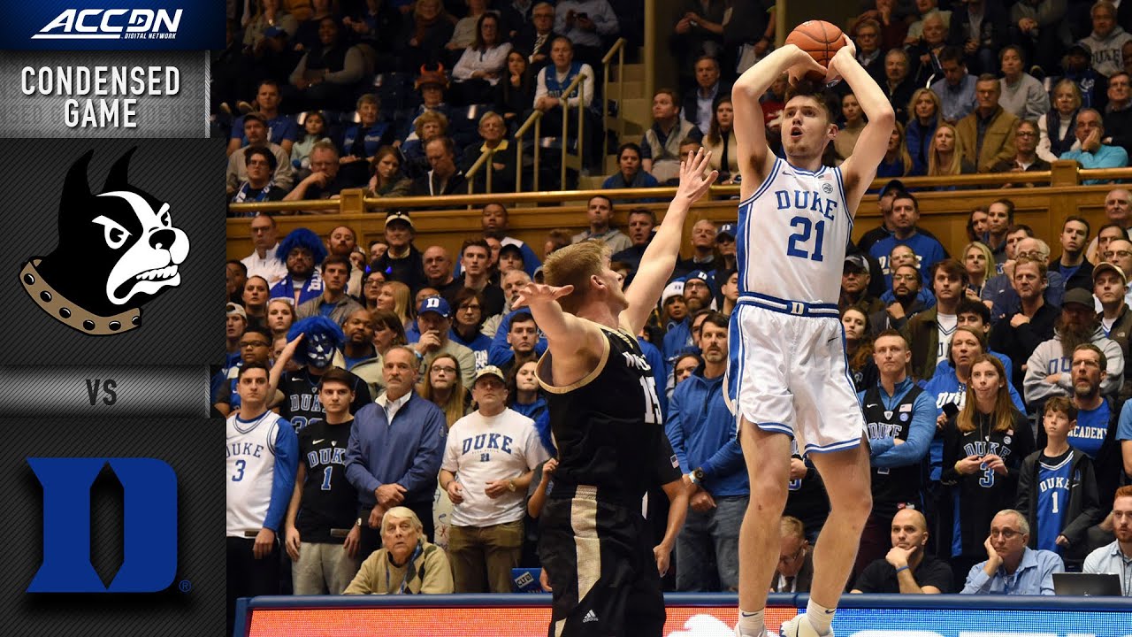 Wofford Vs Duke Condensed Game | 2019-20 ACC Men's Basketball - YouTube