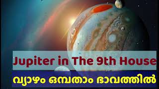 വ്യാഴം ഒമ്പതാം ഭാവത്തിൽ  |  Jupiter in The 9th House