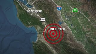 Magnitude 4.5 earthquake strikes near Hollister
