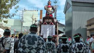 佐原の大祭 秋祭り2014　初日 朝　東関戸の山車出発前　00000