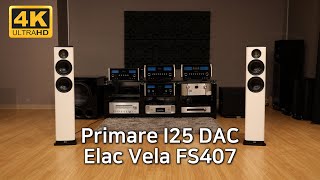 [4K/UHD] Primare i25 DAC Integrated Amplifier & Elac VELA FS407 Tallboy Speaker, Hi-Fi Playlist