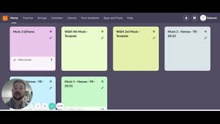 itslearning navigating to music tutorial