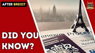 Did you know? French Brexit residency cards up for renewal in 2025 | Outside Views Brexit-UK