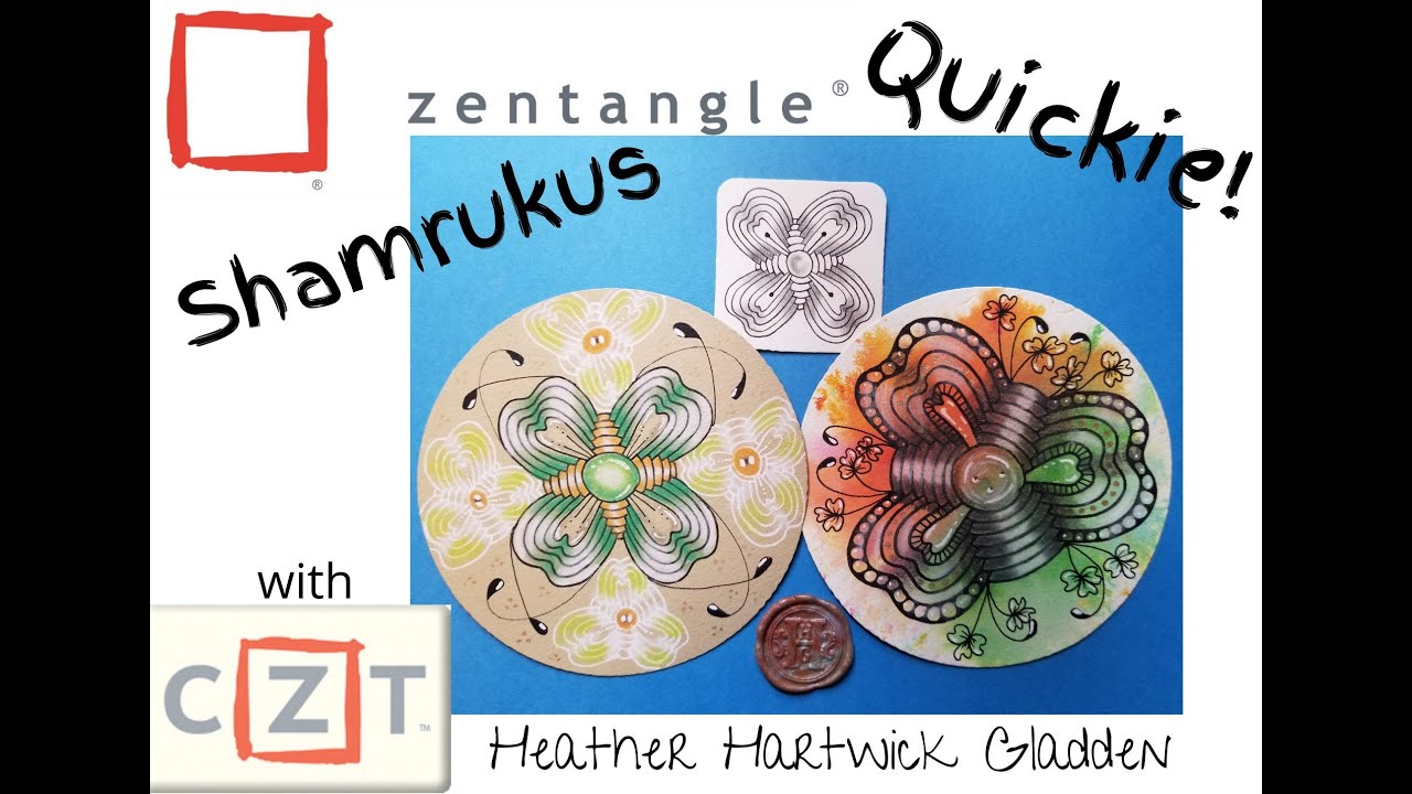 Shamrukas Zentangle Quickie Youtube