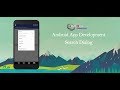 Android Development Tutorial - Search Dialog