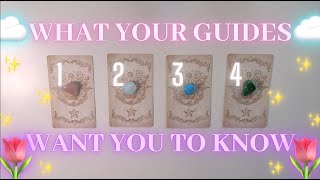 WHAT YOUR GUIDES WANT YOU TO KNOW RIGHT NOW 👼✨Timeless Pick a Card ❤️