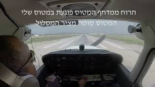 השפעת רוח מדחף של מטוס ריסוס על מטוס קל סצנה 172 בפיינל