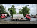 heavy rain at extreme bend of parsalakan traga almost overturns