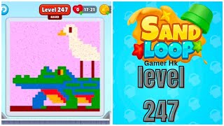 Sand loop level 247 hard level Walkthrough Solution