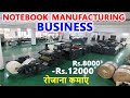 Fully Automatic Notebook Making Machine Price In India #call08360540277