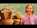 Moist Nut Free Keto Pumpkin Muffins with Pork Rind Flour Dairy Free