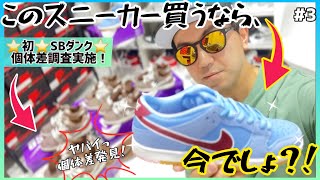 【開封】このスニーカー買うなら今でしょ？！＃３ ＆ ダンクＳＢで初個体差調査！驚きの発見が…!!この個体差は知っておくべき!!【相場最安値で実際に５足ガチ購入】※2022.7時点※