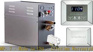 7.5 KW Steam Bath Generator Steamist SMP-7 with 250 Digital Time and Temperature Control and Steamh