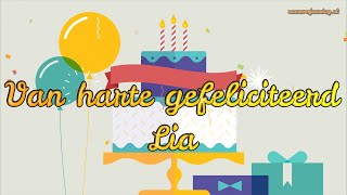 Gefeliciteerd LIA 🎈 | FIJNE VERJAARDAG! 🎉 #naamverjaardag