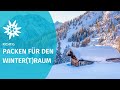 Richtig Packen für den Winterraum | Berge im Kopf