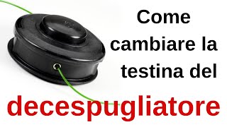 Come cambiare la testina del decespugliatore