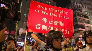 New clashes in HK as demonstrators try to retake protest camp