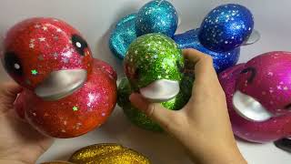 Jumbo glitter and stars rubber ducks duckies