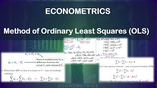 Method of Ordinary Least Squares (OLS) Estimation of Regression Coefficients