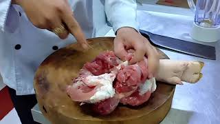 cận cảnh rút xương chân giò / hướng dẫn làm giò heo muối philipin ( giò heo muối chiên giòn )
