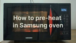 How To Pre-heat In Samsung Oven | 2024