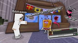 Aku Menambahkan Addon Hantu Spongebob Untuk Nakut-Nakutin Adek Aku Di Minecraft!