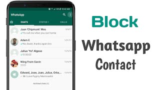 How to block unblock whatsapp contact in android || Whatsapp trick || Block Unblock