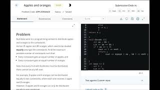 Apples and oranges starters 72 codechef solution || 4th January 2023 #codechef #solution