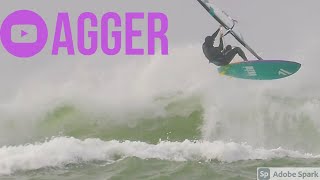 AGGER down the line. Wave Windsurf Video from Cold Hawaii Denmark, 2020 log 1/11.