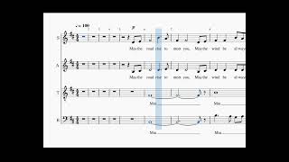Old Irish Blessing, SATB, music by Denes Agay