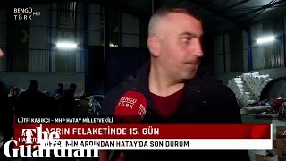 Turkey: live TV interview captures moment new earthquake hits