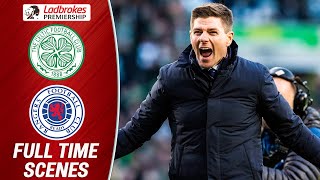 Steven Gerrard Celebrates Celtic Park Victory! | Celtic 1-2 Rangers | Ladbrokes Premiership