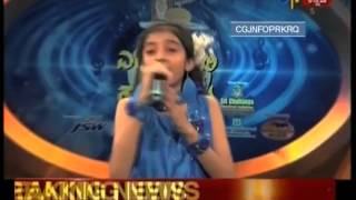 Sunidhi Ganesh Performance in Yede Thumbi Haduvenu 2015 Sf Round First Song  Incharave Incharave