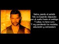 ricky martin fiebre con letra versión solo