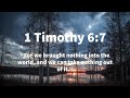 Men Bible Study - 1 Timothy 6:7