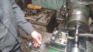 Sústruh SV 18 RA závit M 24   Lathe M24 working