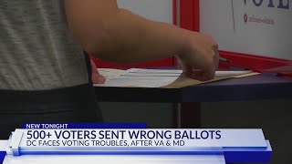 Over 500 DC voters sent incorrect ballot; latest incident in string of voting issues across the DMV