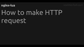 How to make HTTP request