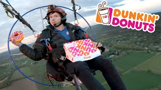 Flying To The Dunkin' Donuts Drive Thru!