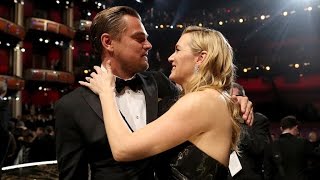 Kate Winslet Adorably Tears Up During Leonardo DiCaprio's Oscars Speech