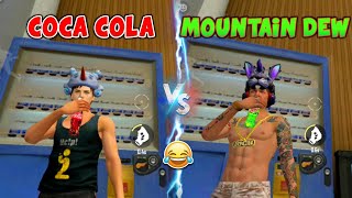 COCA-COLA VS MOUNTAIN DEW🤣FREE FIRE FUNNY VIDEO #shorts