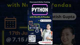 Python Training By Mr Satish Gupta | NareshIT #software #education #python #programming