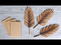 CARDBOARD REALISTIC LEAVES | DIY Home Decor Ideas | Paper Leaves | Arts & Crafts