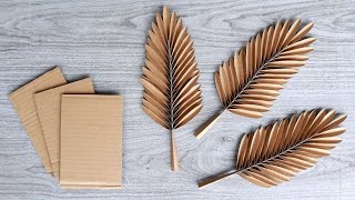 CARDBOARD REALISTIC LEAVES | DIY Home Decor Ideas | Paper Leaves | Arts & Crafts