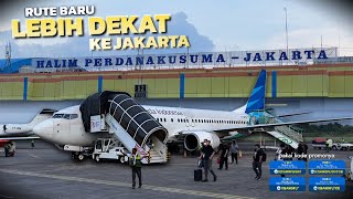 Naik GARUDA INDONESIA Bisa ke Halim Perdanakusuma?? Review Full Service Kelas Ekonomi dari Surabaya