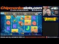 high stakes saturday slotting bonus hunt with chipmonkz slots