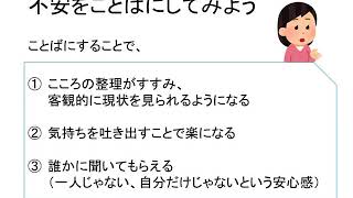 Netで子育てちょこっと講座「疲れたこころを整えよう～新型コロナウイルスと共に～」第2回「大人のストレスに気付き、対処しよう」